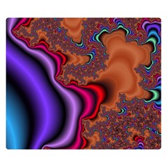 Colorful Piece Abstract Two Sides Premium Plush Fleece Blanket (small) by Vaneshop