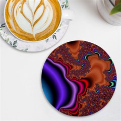 Colorful Piece Abstract Uv Print Round Tile Coaster by Vaneshop