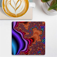 Colorful Piece Abstract Uv Print Square Tile Coaster  by Vaneshop