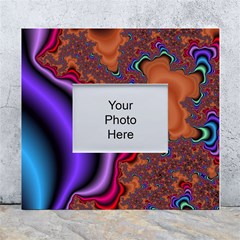 Colorful Piece Abstract White Wall Photo Frame 5  X 7  by Vaneshop