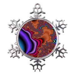 Colorful Piece Abstract Metal Large Snowflake Ornament