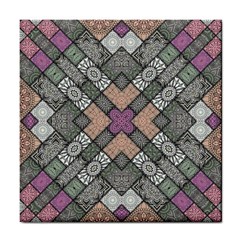 Mandala Decoration Floral Flower Tile Coaster by Vaneshop