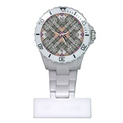 Mandala Decoration Floral Flower Plastic Nurses Watch by Vaneshop