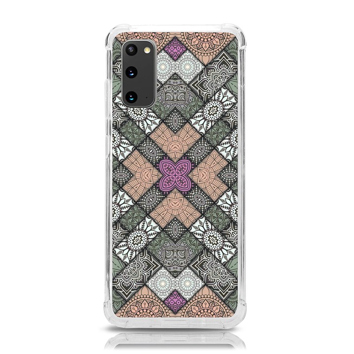 Mandala Decoration Floral Flower Samsung Galaxy S20 6.2 Inch TPU UV Case