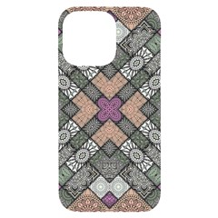 Mandala Decoration Floral Flower Iphone 14 Pro Max Black Uv Print Case by Vaneshop