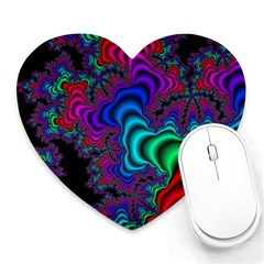 Abstract Piece Color Heart Mousepad by Vaneshop