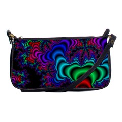 Abstract Piece Color Shoulder Clutch Bag