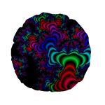 Abstract Piece Color Standard 15  Premium Flano Round Cushions Front