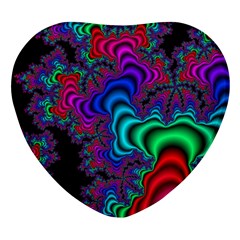 Abstract Piece Color Heart Glass Fridge Magnet (4 Pack)