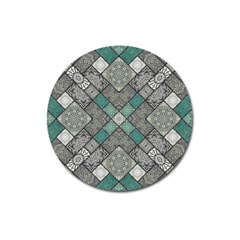 Mandala Decoration Flora Floral Flower Magnet 3  (round) by Vaneshop