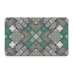 Mandala Decoration Flora Floral Flower Magnet (rectangular) by Vaneshop