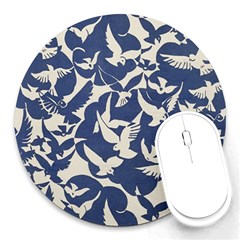 Bird Animal Animal Background Round Mousepad by Vaneshop