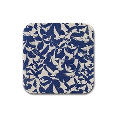 Bird Animal Animal Background Rubber Square Coaster (4 Pack) by Vaneshop