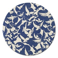 Bird Animal Animal Background Magnet 5  (round) by Vaneshop