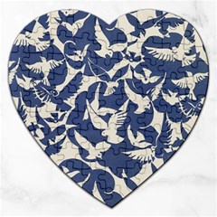 Bird Animal Animal Background Jigsaw Puzzle (heart) by Vaneshop