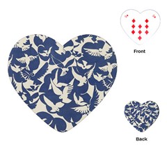 Bird Animal Animal Background Playing Cards Single Design (heart)