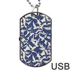 Bird Animal Animal Background Dog Tag Usb Flash (one Side) by Vaneshop