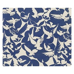 Bird Animal Animal Background Two Sides Premium Plush Fleece Blanket (small) by Vaneshop