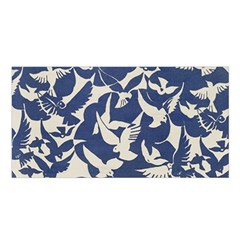 Bird Animal Animal Background Satin Shawl 45  X 80  by Vaneshop