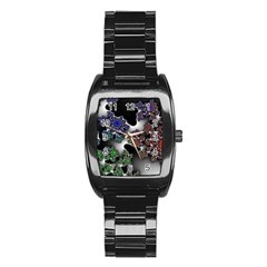 Piece Graphic Stainless Steel Barrel Watch by Vaneshop