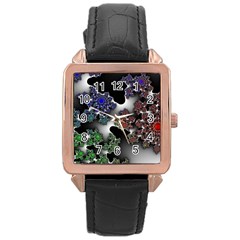 Piece Graphic Rose Gold Leather Watch  by Vaneshop