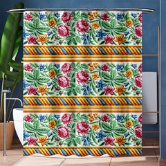 Flower Fabric Design Shower Curtain 60  X 72  (medium)  by Vaneshop