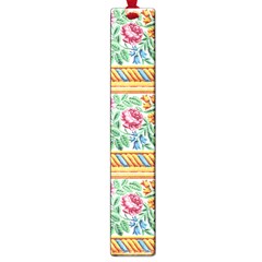 Flower Fabric Design Large Book Marks