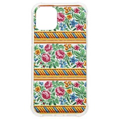 Flower Fabric Design Iphone 12/12 Pro Tpu Uv Print Case by Vaneshop