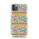 Flower Fabric Design iPhone 11 Pro 5.8 Inch TPU UV Print Case Front