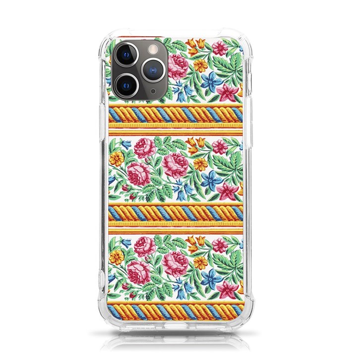 Flower Fabric Design iPhone 11 Pro 5.8 Inch TPU UV Print Case