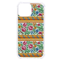 Flower Fabric Design Iphone 13 Mini Tpu Uv Print Case by Vaneshop