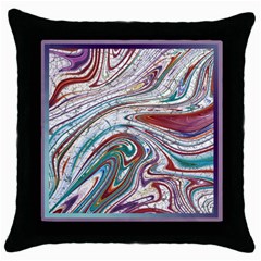 Abstract Background Ornamental Throw Pillow Case (black) by Vaneshop