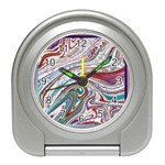 Abstract Background Ornamental Travel Alarm Clock Front