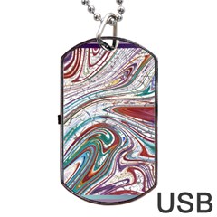 Abstract Background Ornamental Dog Tag Usb Flash (one Side) by Vaneshop