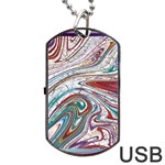 Abstract Background Ornamental Dog Tag USB Flash (Two Sides) Back