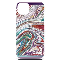 Abstract Background Ornamental Iphone 14 Plus Black Uv Print Case