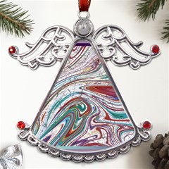 Abstract Background Ornamental Metal Angel With Crystal Ornament