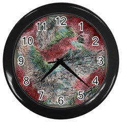 Design Pattern Scarf Gradient Wall Clock (black)