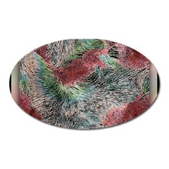 Design Pattern Scarf Gradient Oval Magnet by Vaneshop