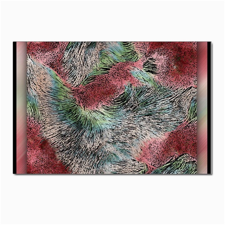 Design Pattern Scarf Gradient Postcards 5  x 7  (Pkg of 10)