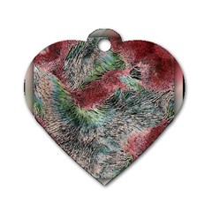 Design Pattern Scarf Gradient Dog Tag Heart (two Sides) by Vaneshop