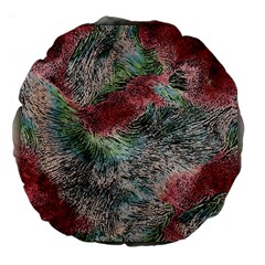 Design Pattern Scarf Gradient Large 18  Premium Round Cushions by Vaneshop