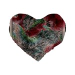 Design Pattern Scarf Gradient Standard 16  Premium Flano Heart Shape Cushions Front