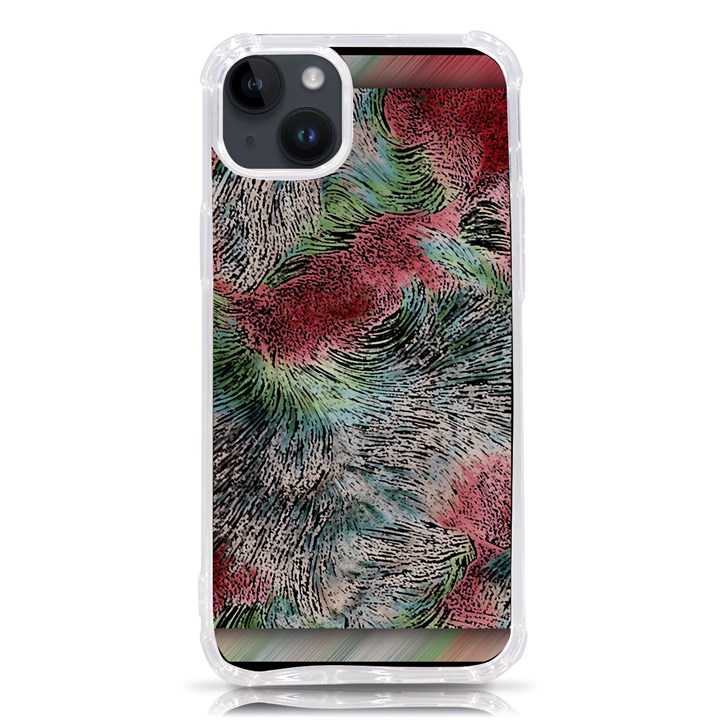 Design Pattern Scarf Gradient iPhone 14 Plus TPU UV Print Case