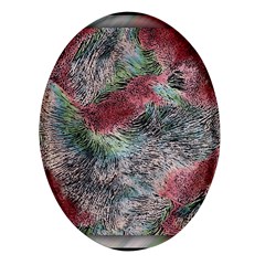 Design Pattern Scarf Gradient Oval Glass Fridge Magnet (4 Pack) by Vaneshop