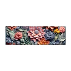 3d Flower Bloom Embossed Pattern Sticker (bumper)