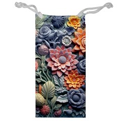 3d Flower Bloom Embossed Pattern Jewelry Bag by Vaneshop