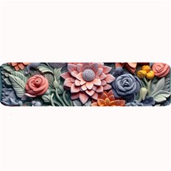 3d Flower Bloom Embossed Pattern Large Bar Mat by Vaneshop