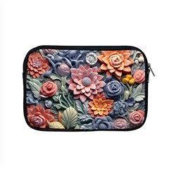 3d Flower Bloom Embossed Pattern Apple Macbook Pro 15  Zipper Case by Vaneshop