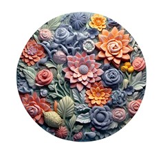 3d Flower Bloom Embossed Pattern Mini Round Pill Box by Vaneshop